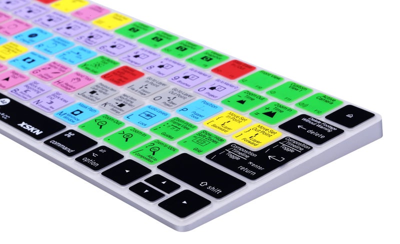 XSKN Magic Keyboard After Effects Shortcut Keyboard Cover, Durable AE Hotkeys Silicone Keyboard Skin for Apple Magic Keyboard MLA22LL/A MLA22B/A A1644 US EU Both - Image 3